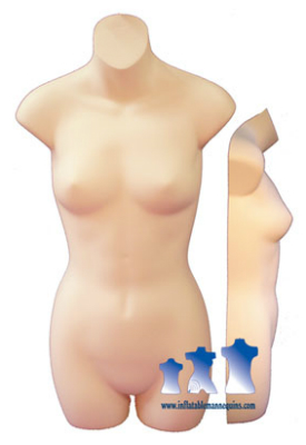 Female 3/4 Form  - Hard Plastic, Fleshtone